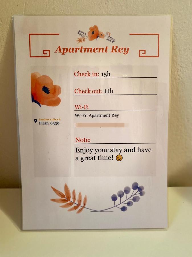 Apartment Rey Piran Zewnętrze zdjęcie
